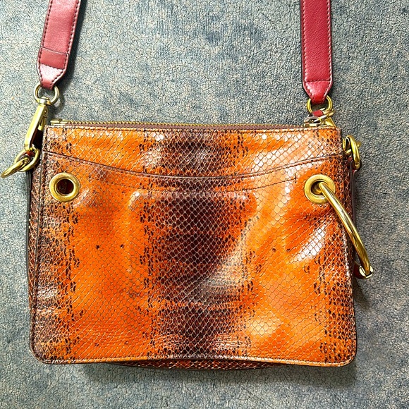 Chloe snake skin and leather shoulder/crossbody bag - Picture 4 of 11